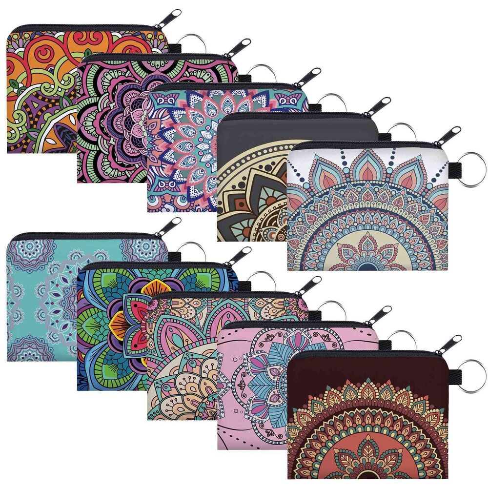 8338 Coin Purse 10 Pack Purse Pouches for Inside Purse Mini Change Wallet - Picture 1 of 7